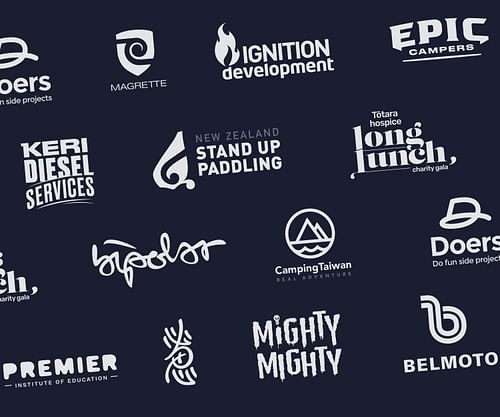 Example of great company logos by Auckland-based branding design studio, Front&Back.