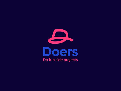 Logo created for Doers startup company - Do fun side projects
