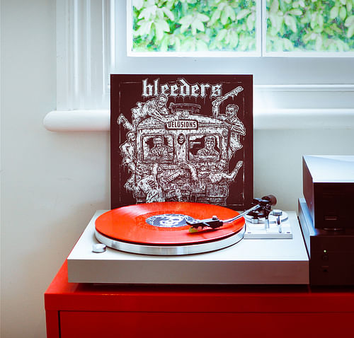 Bleeders - New Zealand Hardcore Punk album cover design